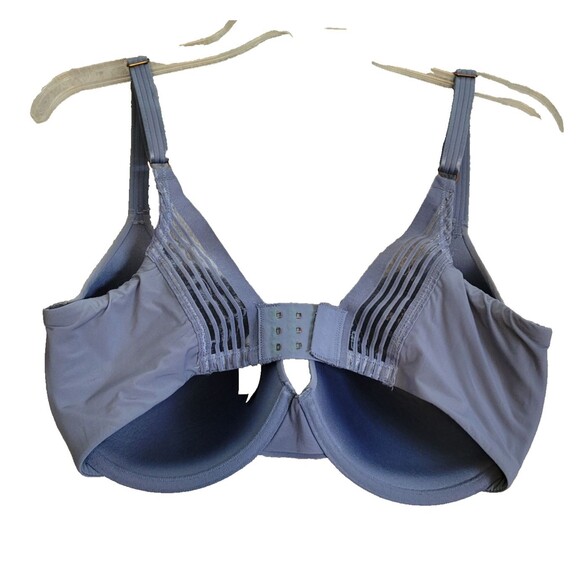 Le Mystere Bra 34G Blue T Shirt Lined Underwire Back Closure Smooth Profile - Picture 3 of 10